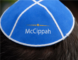 The "Mccippah", a play on "McCain" and "Kippah" which means yarmulke, a feature at the Republican National Convention 2008 