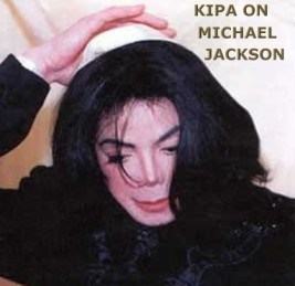 Michael Jackson wearing a yarmulke