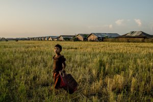 A camp for Rohingya, an ethnic minority, on the outskirts of Sittwe, in Rakhine State. Rohingya, who are mostly Muslim, are accused of being Bangladeshi migrants and face discrimination and violence at the hands of the Buddhist majority. Hundreds of thousands have fled their homes or the country to escape bloodshed. Tomas Munita for The New York Times 